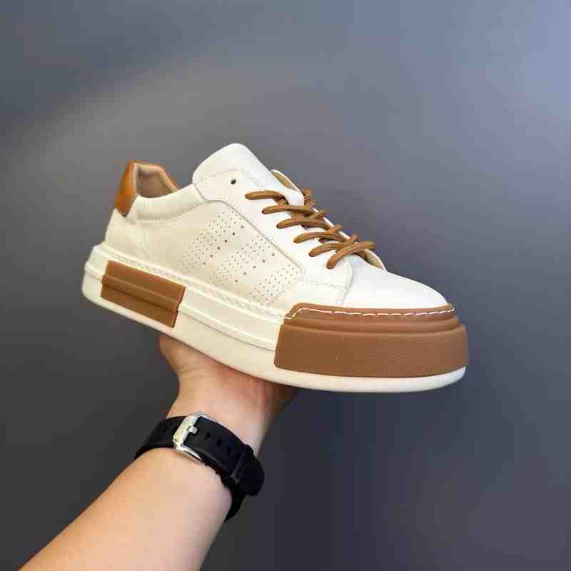 Men’s Casual Leather Sneakers – Soft, Breathable & Genuine Leather