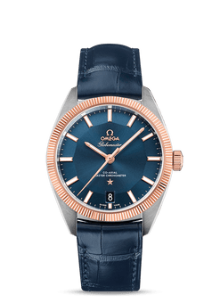 omega globemaster co-axial master chronometer 18k sedna? gold & stainless steel men?s watch