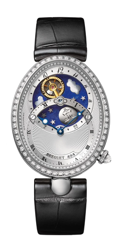 breguet reine de naples 8998 18k white gold lady's watch