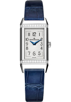 jaeger-lecoultre reverso classic monoface stainless steel & diamonds lady's watch