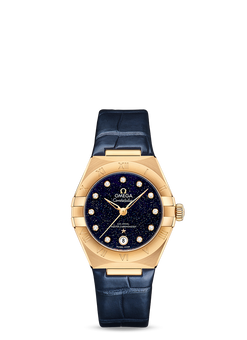 omega constellation co-axial master chronometer yellow gold & diamonds lady?s watch_1