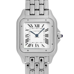 cartier panth?e de cartier stainless steel men's watch