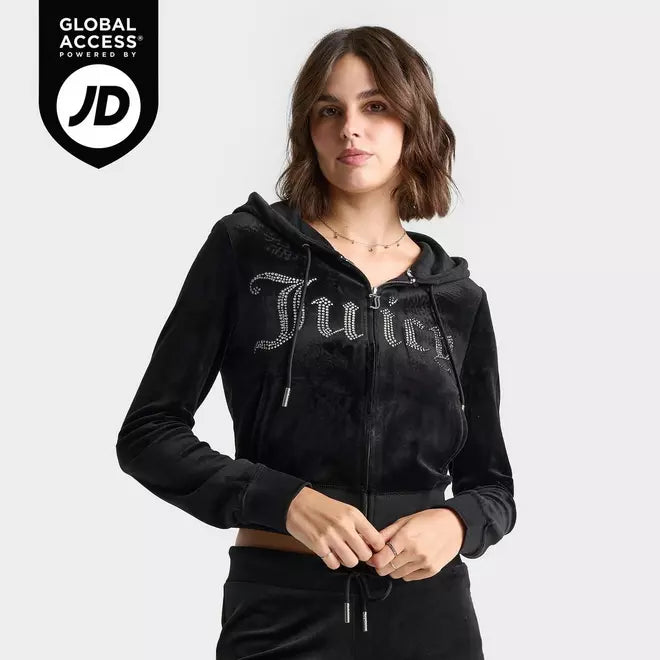 Women's Juicy Couture Bling Front Hoodie