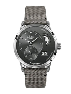 glashutte original pano matic lunar stainless steel men's watch
