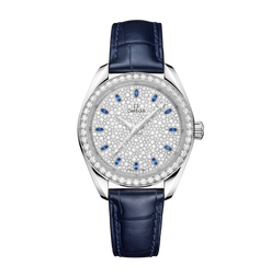 omega seamaster aqua terra 18k canopus gold?& diamonds lady's watch_1