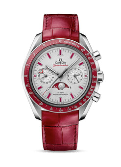 omega speedmaster two counters moonphase platinum & ceramic men's watch_2