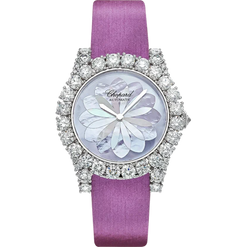 chopard l'heure du diamant 18k white gold & diamonds lady's watch_4