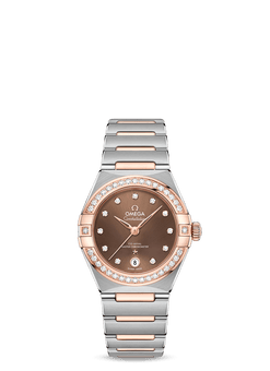 omega constellation co-axial master chronometer stainless steel & sedna? gold & diamond lady?s watch_2