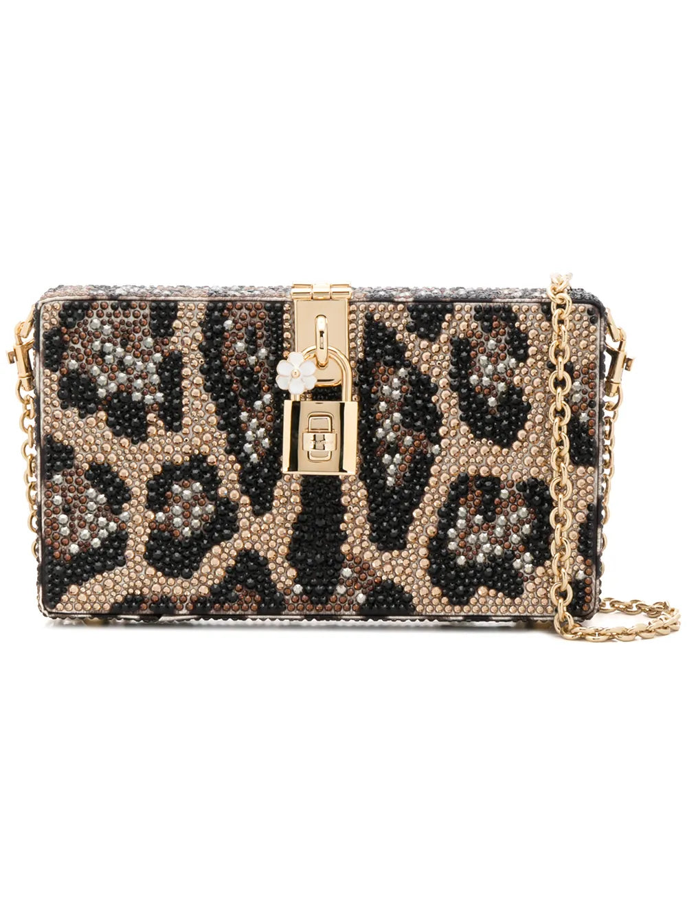 Dolce & Gabbana Dolce Box rhinestone embellished clutch bag