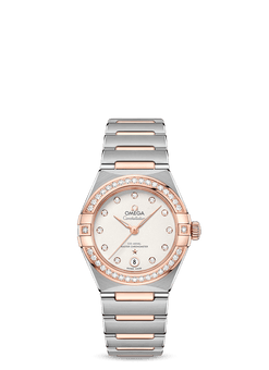omega constellation co-axial master chronometer stainless steel & sedna? gold & diamond lady?s watch_1