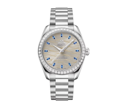 omega seamaster aqua terra 18k canopus gold? & diamonds unisex watch