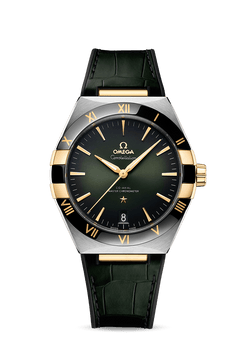 omega constellation co-axial master chronometer stainless steel & yellow gold men?s watch
