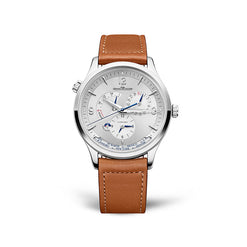 jaeger-lecoultre master control geographic stainless steel men's watch