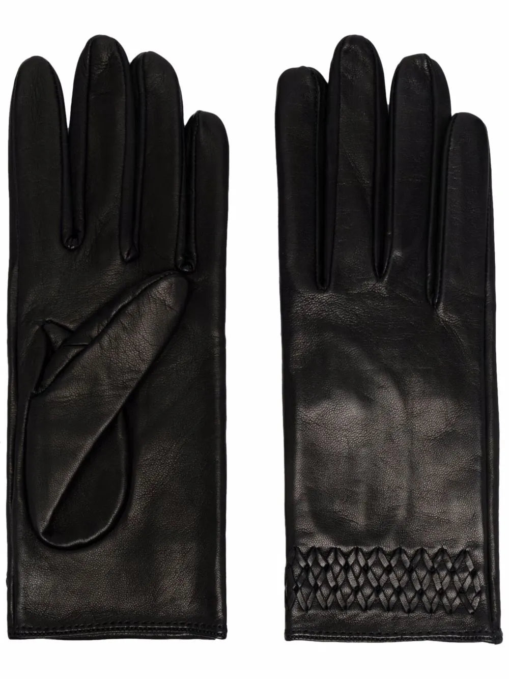 Manokhi embroidered detail leather gloves