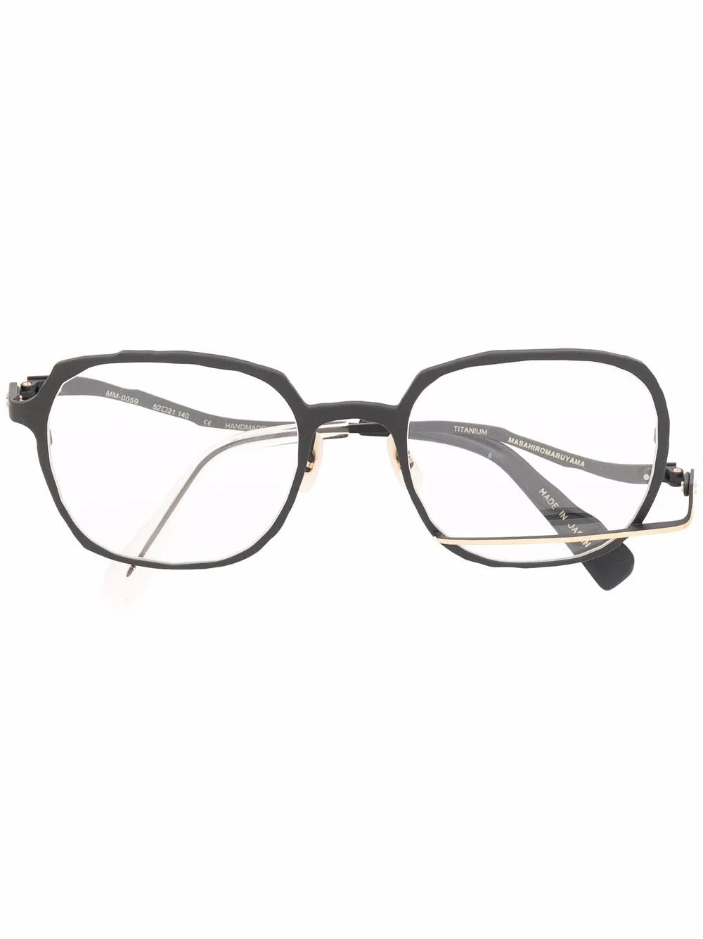 MASAHIROMARUYAMA asymmetrical round frame glasses