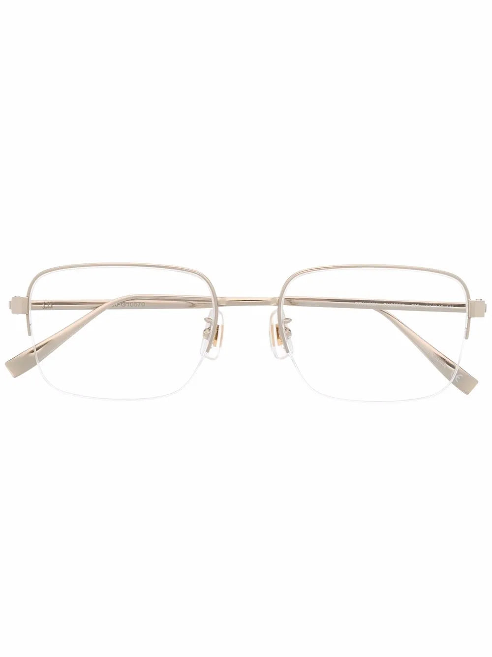 Dunhill rimless rectangular eyeglass frames