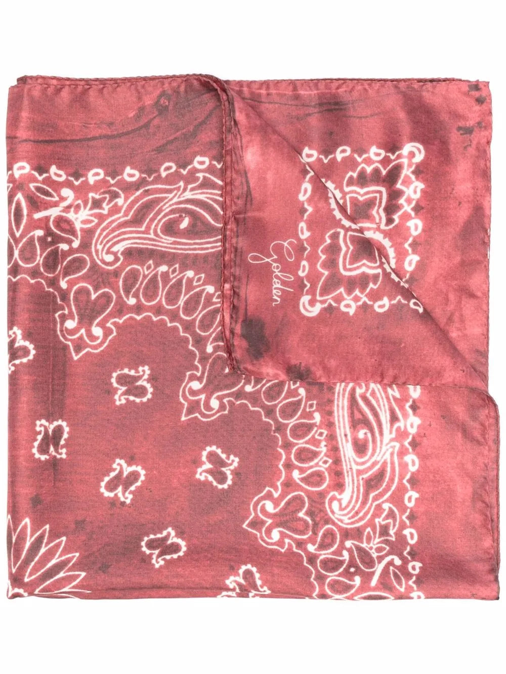 Golden Goose paisley print silk scarf