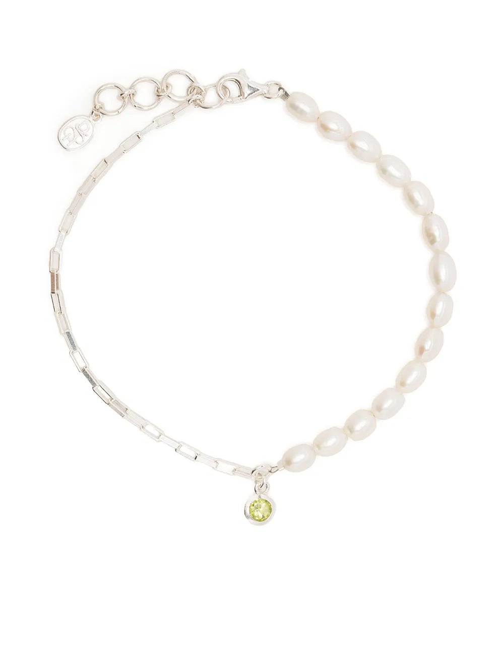 DOWER AND HALL Luna pearl chain bracelet