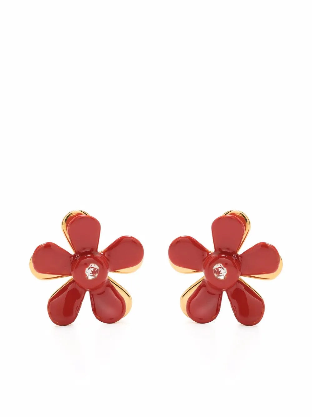 Marni floral appliqué stud earrings