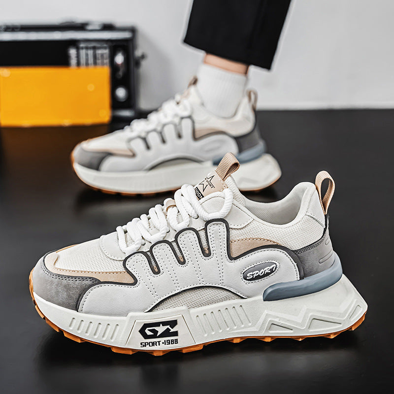 Men’s Fashion Mesh Sneakers – Trendy Casual Dad Shoes