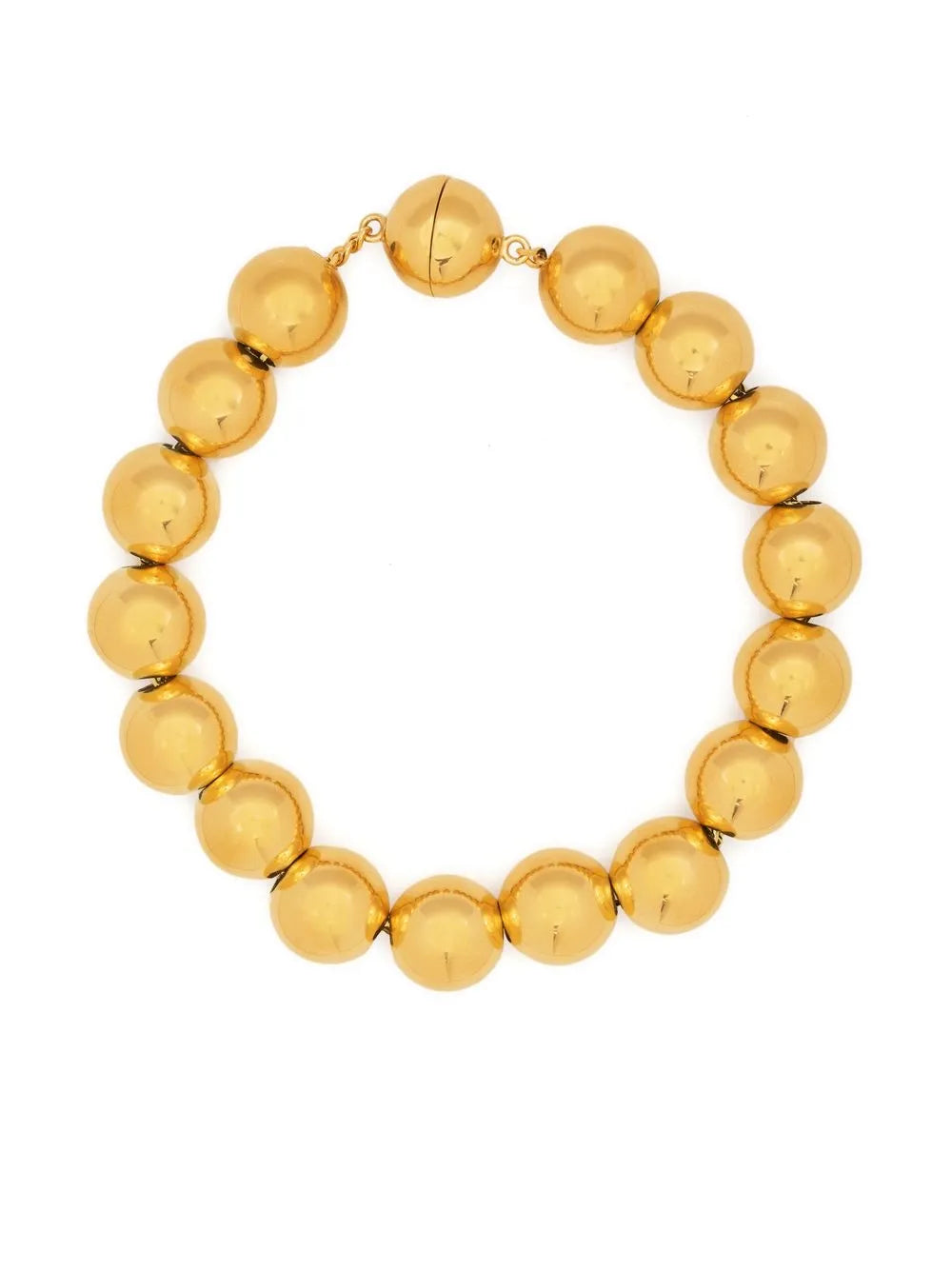Jil Sander Sphere gold tone bracelet