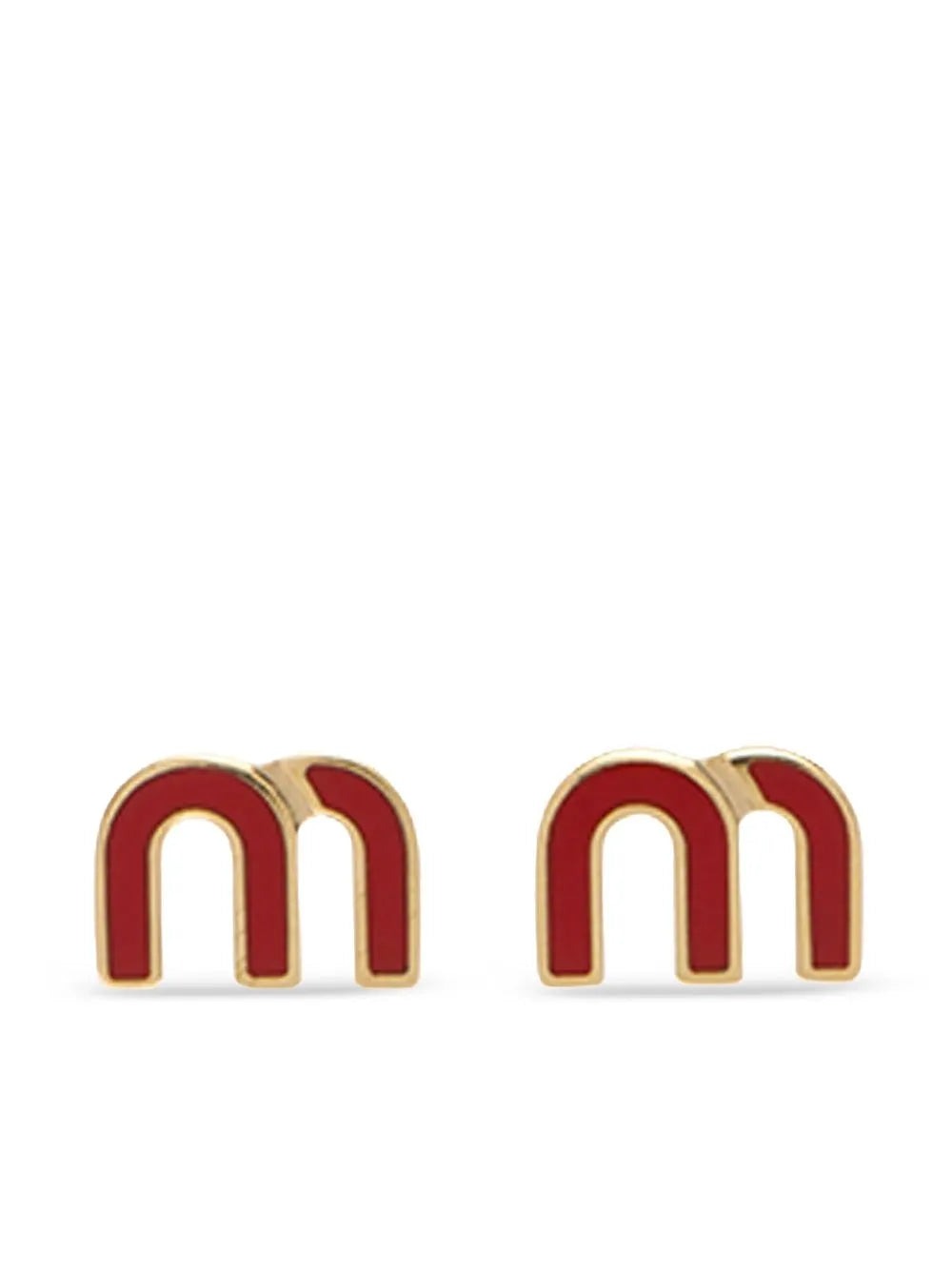 Miu Miu monogram stud earrings