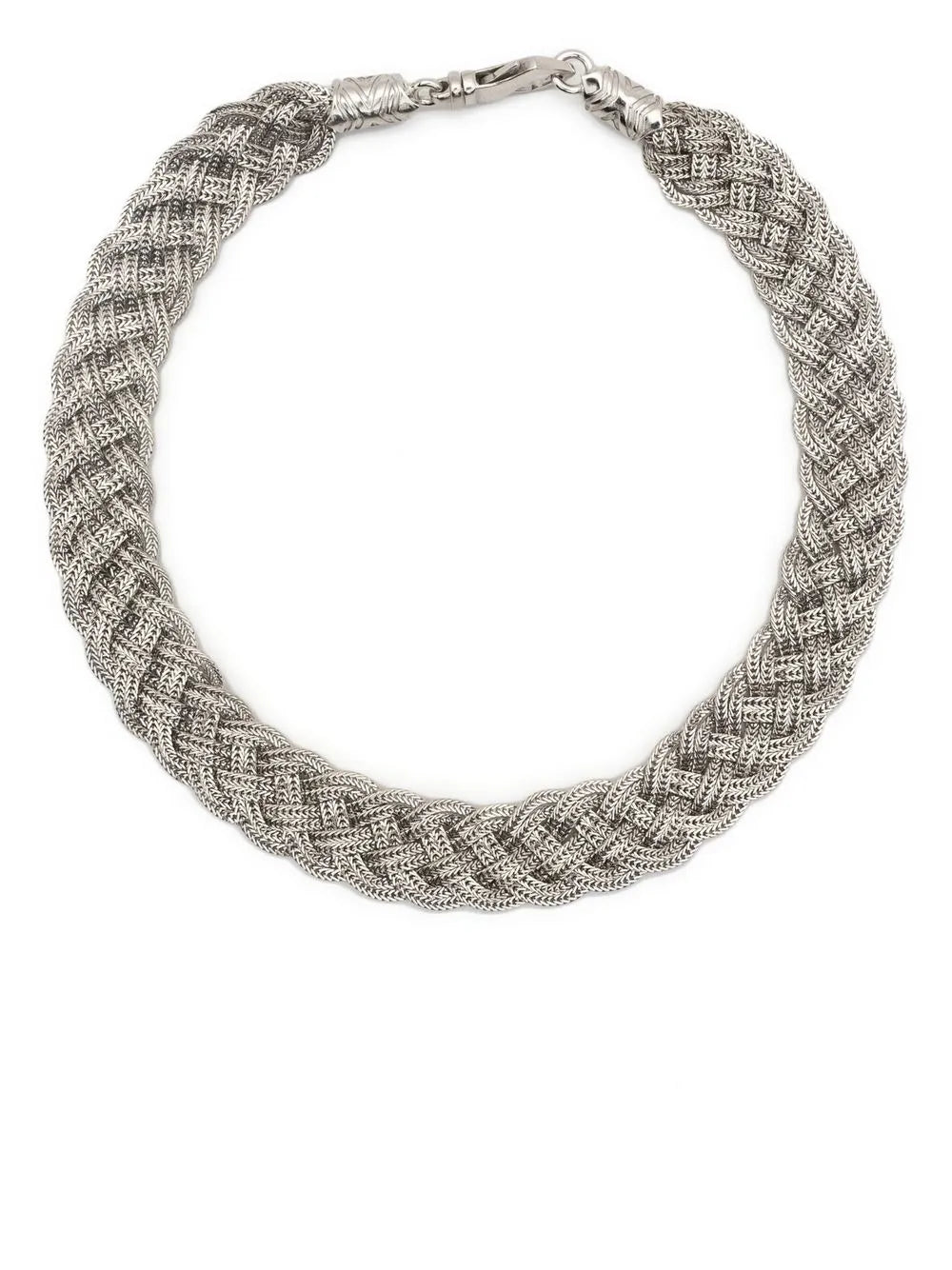 Emanuele Bicocchi flat braided design choker necklace