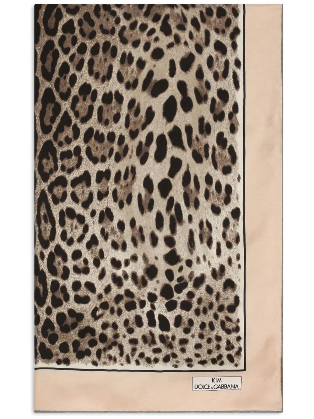 Dolce & Gabbana KIM DOLCE&GABBANA leopard print twill scarf