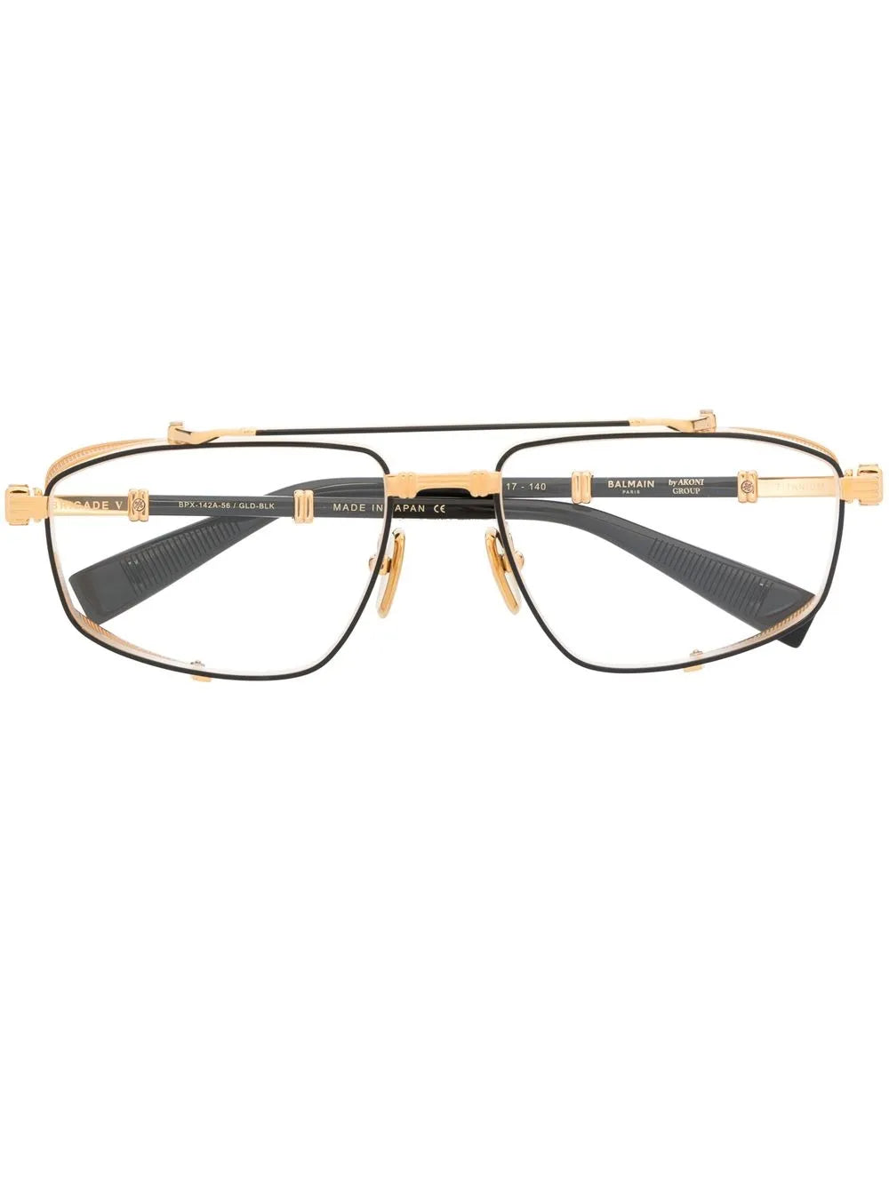 Balmain Eyewear two tone pilot frame glasses
