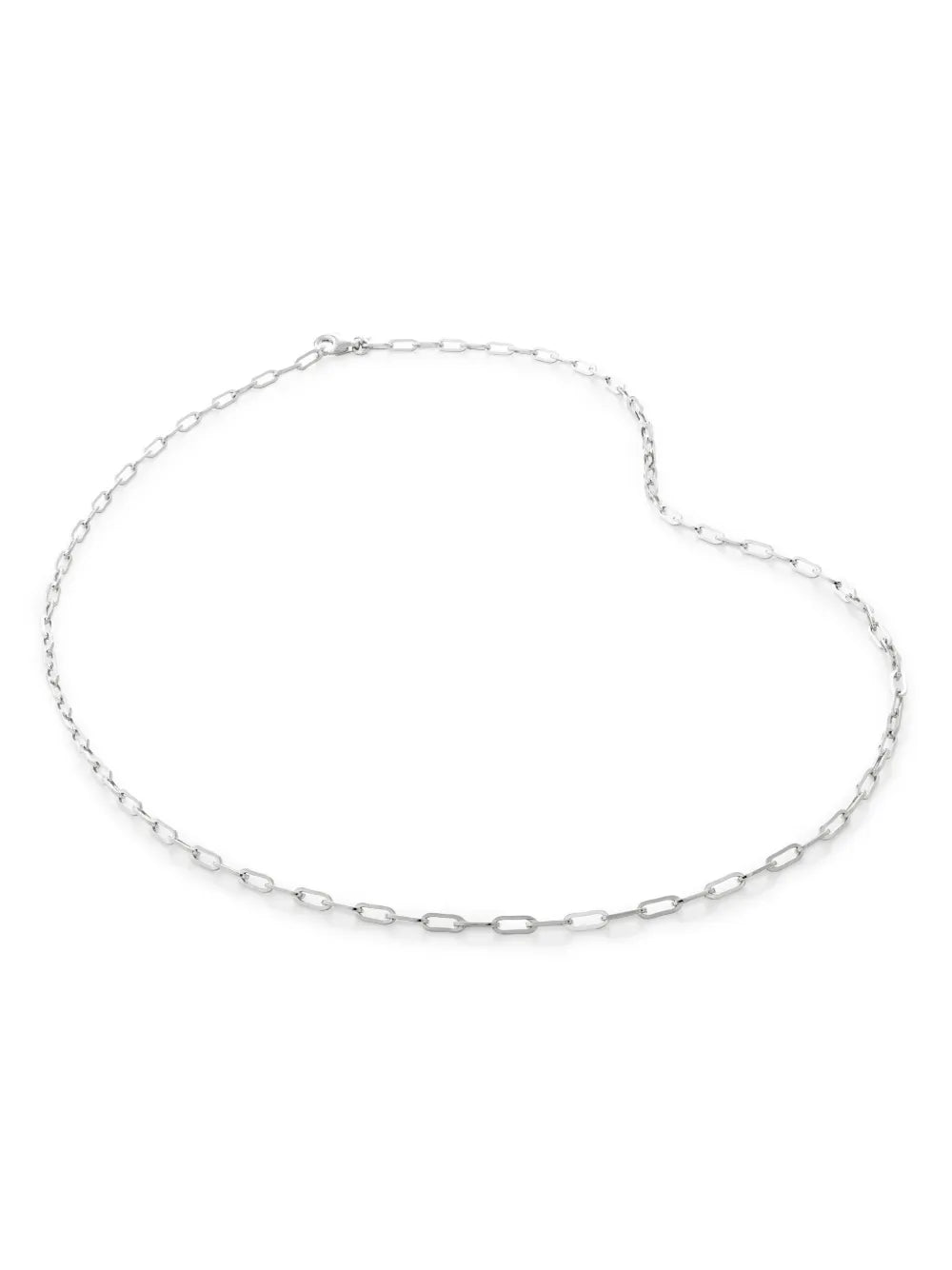 Monica Vinader recycled sterling silver paperclip chain necklace