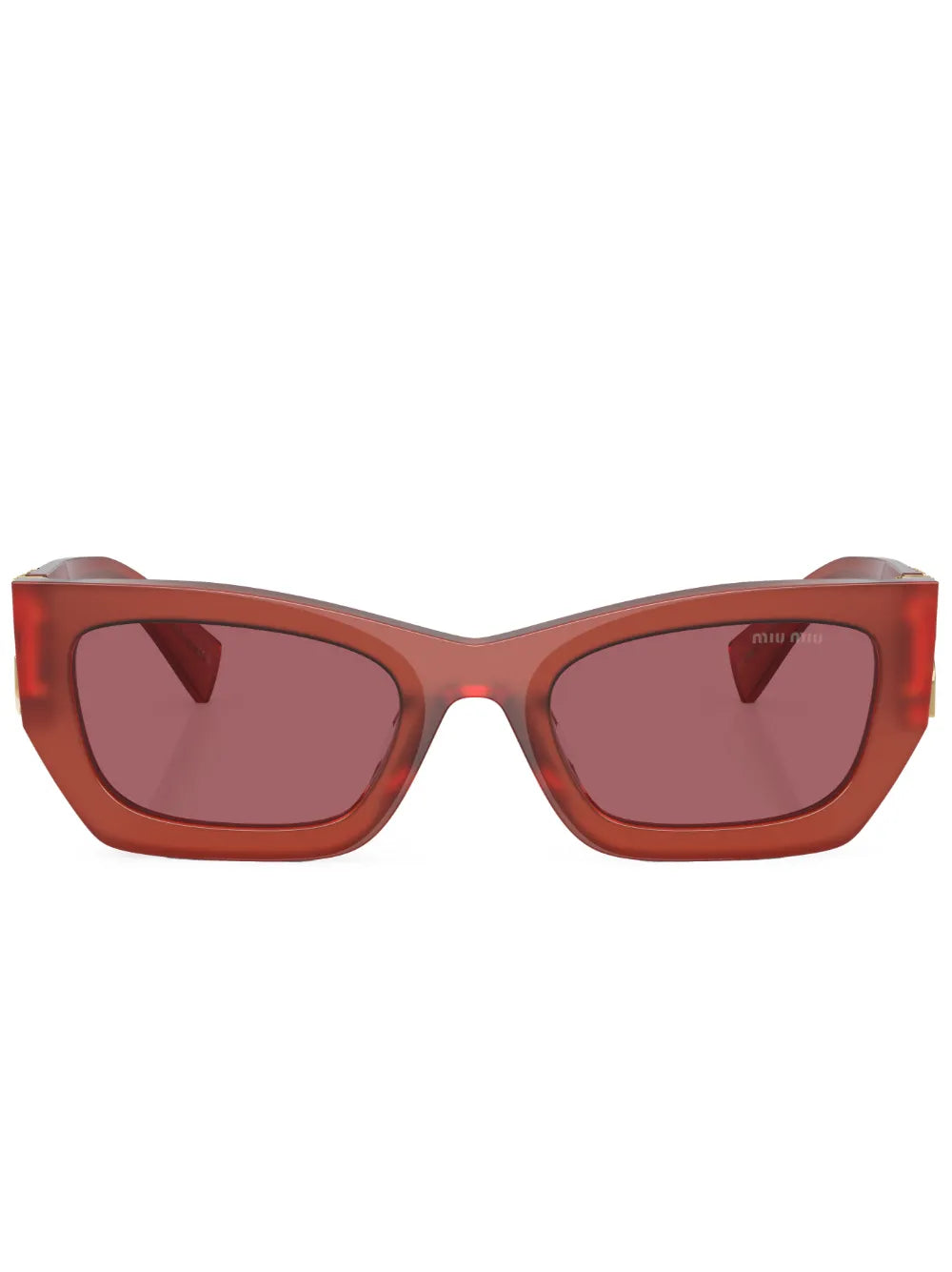 Miu Miu Eyewear logo plaque rectangle frame sunglasses