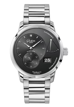 glashutte original pano panoreserve stainless steel men's watch