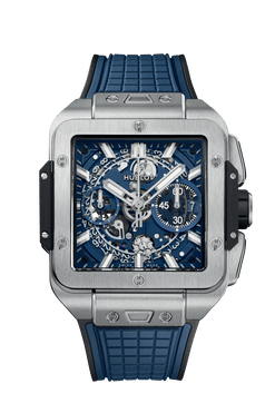 hublot square bang chronograph titanium men's watch