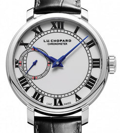 chopard l.u.c 1963 18k white gold men's watch