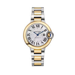 cartier ballon bleu de cartier stainless steel & 18k yellow gold lady's watch