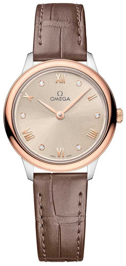 omega de ville prestige stainless steel & 18k sedna?gold lady's watch_3