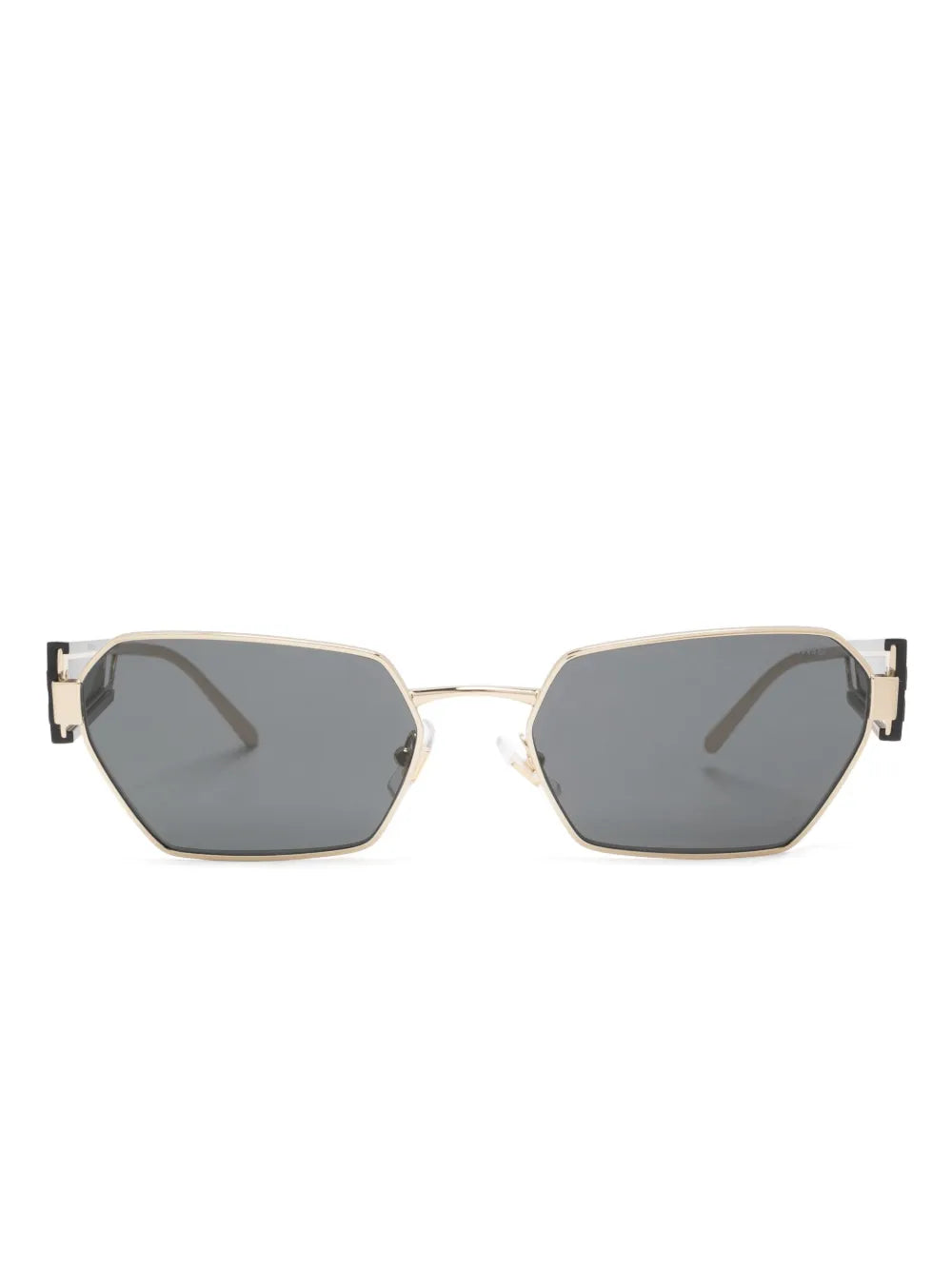 Miu Miu Eyewear logo debossed geometric frame sunglasses