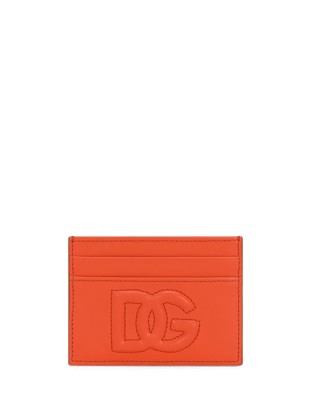 Dolce & Gabbana logo embossed leather cardholder