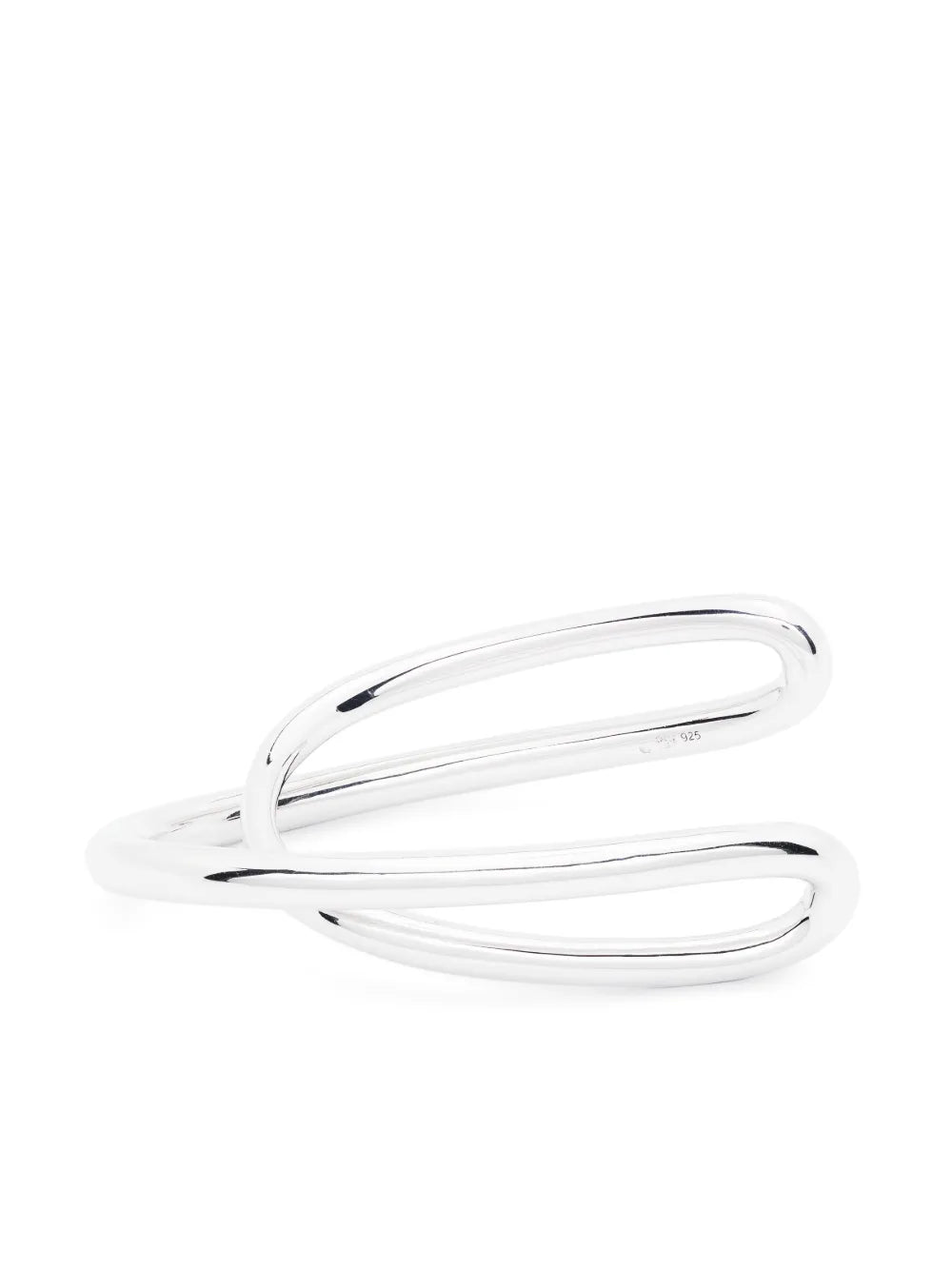 Charlotte Chesnais Initial twisted silver cuff bracelet