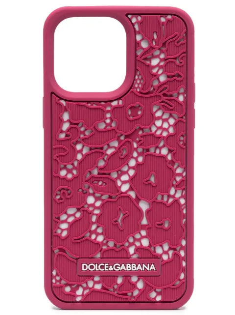Dolce & Gabbana floral lace iPhone 14 Pro Max case