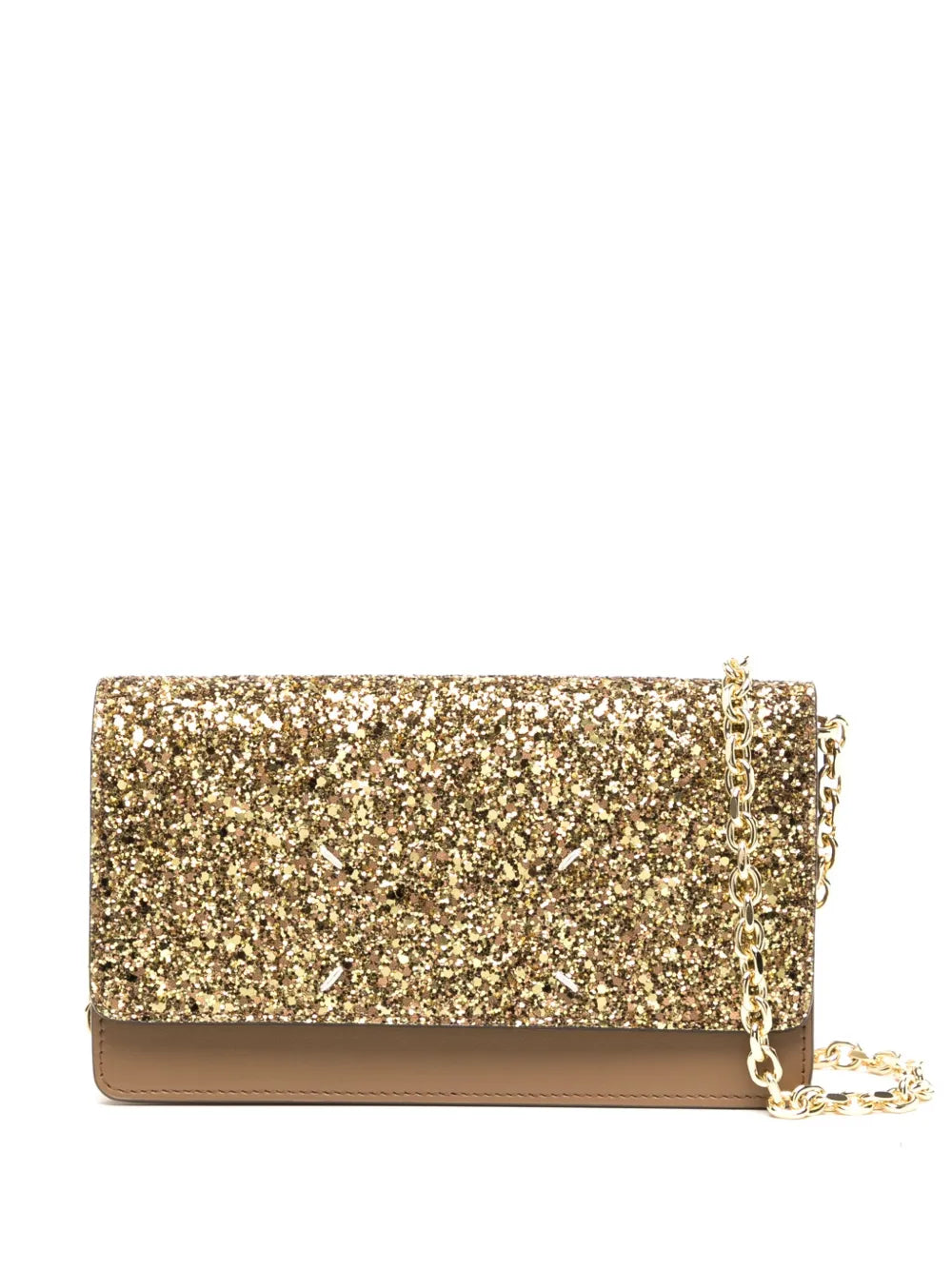 Maison Margiela glitter effect wallet on chain