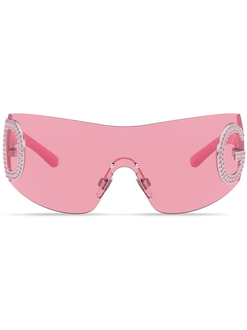 Dolce & Gabbana Eyewear Re Edition shield logo sunglasses