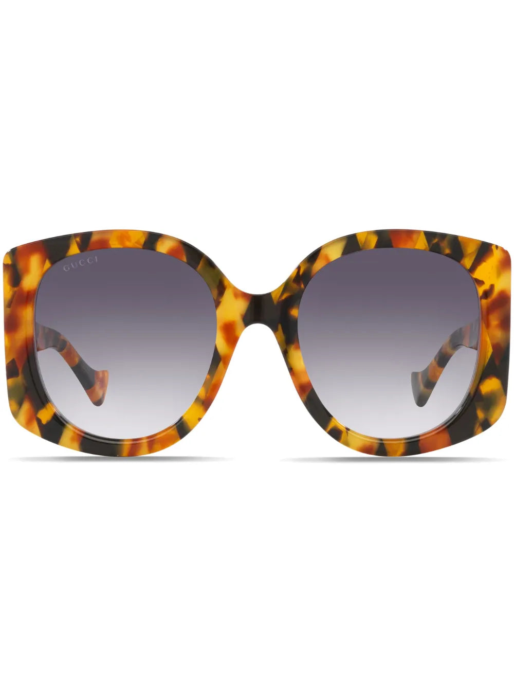 Gucci Eyewear tortoiseshell effect oversized frame sunglasses