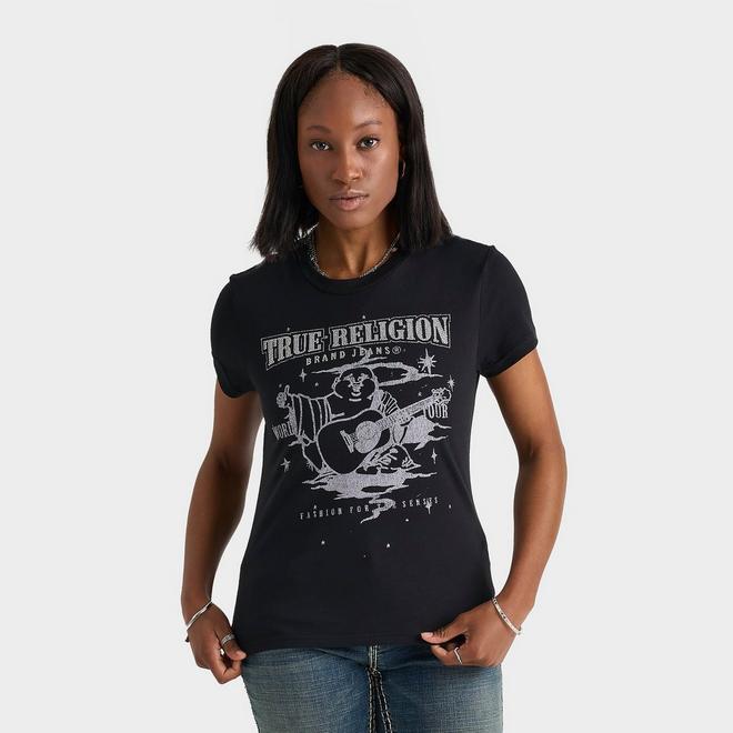 Women's True Religion Buddha Crystal T-Shirt