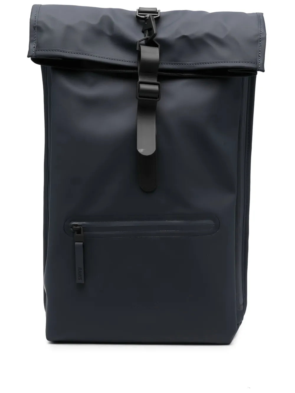 Rains roll top buckled backpack