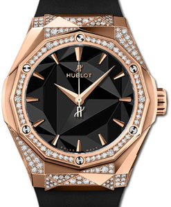 hublot classic fusion orlinski 18k king gold & diamonds unisex watch_3