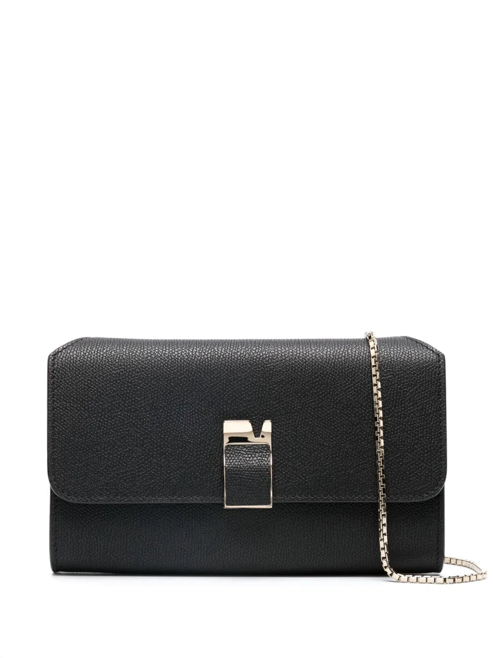 Valextra pebbled leather clutch