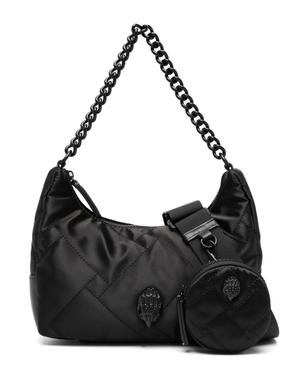 Kurt Geiger London logo plaque quilted crossbody bag