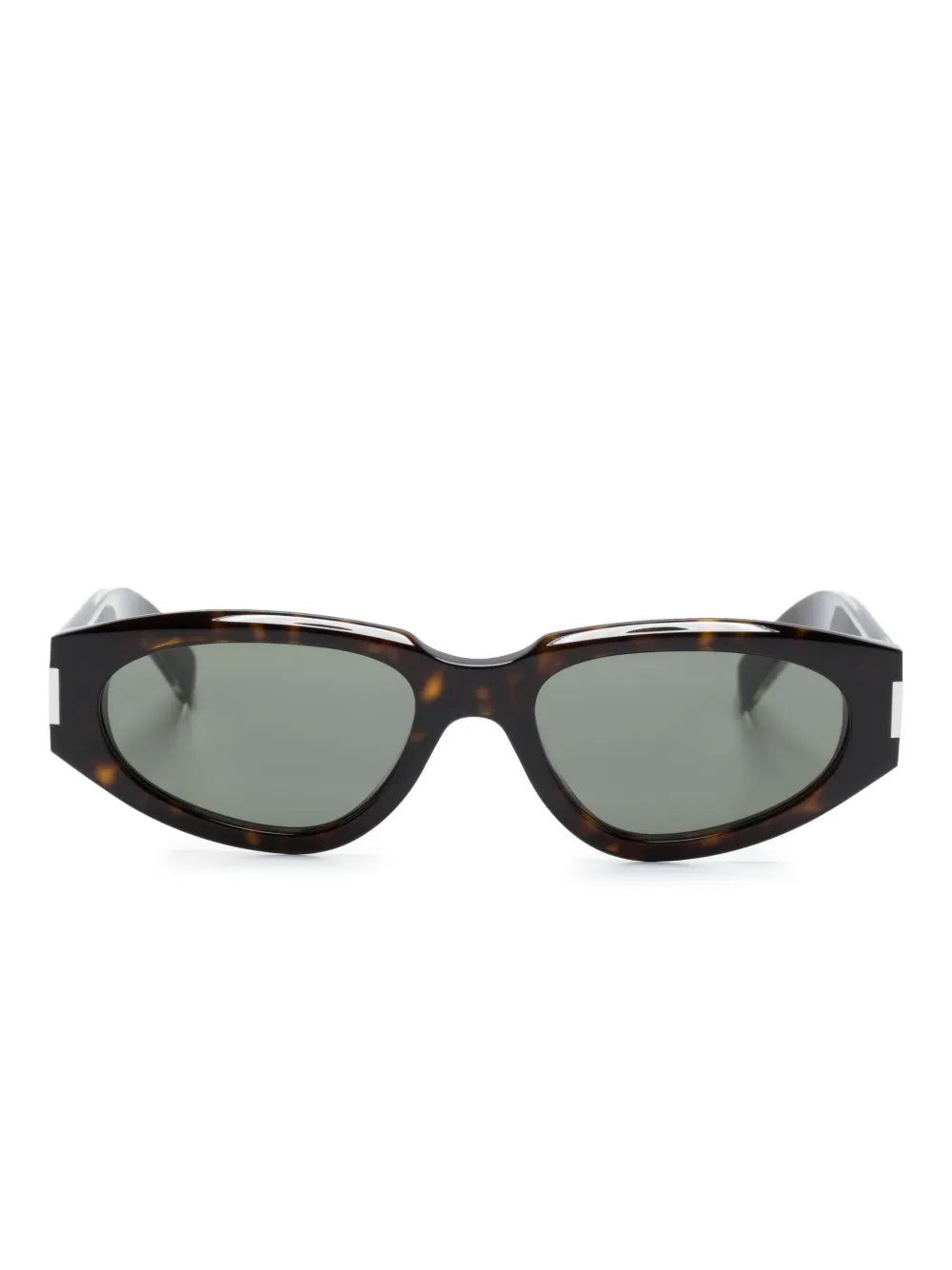 Saint Laurent Eyewear tortoiseshell effect oval frame sunglasses