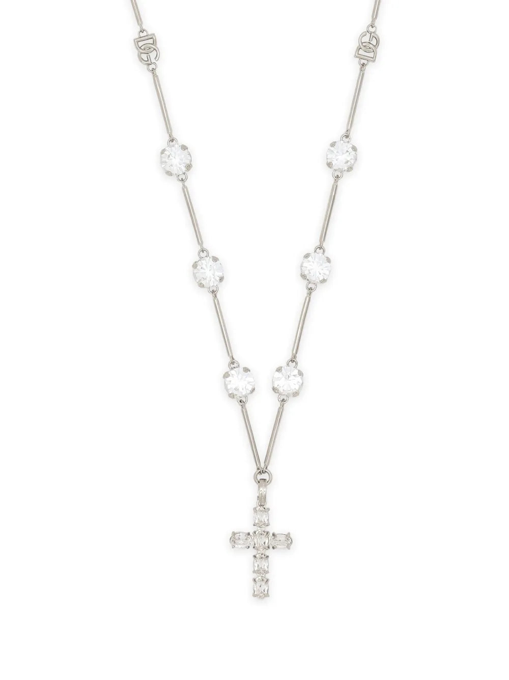 Dolce & Gabbana crystal embellished cross pendant necklace